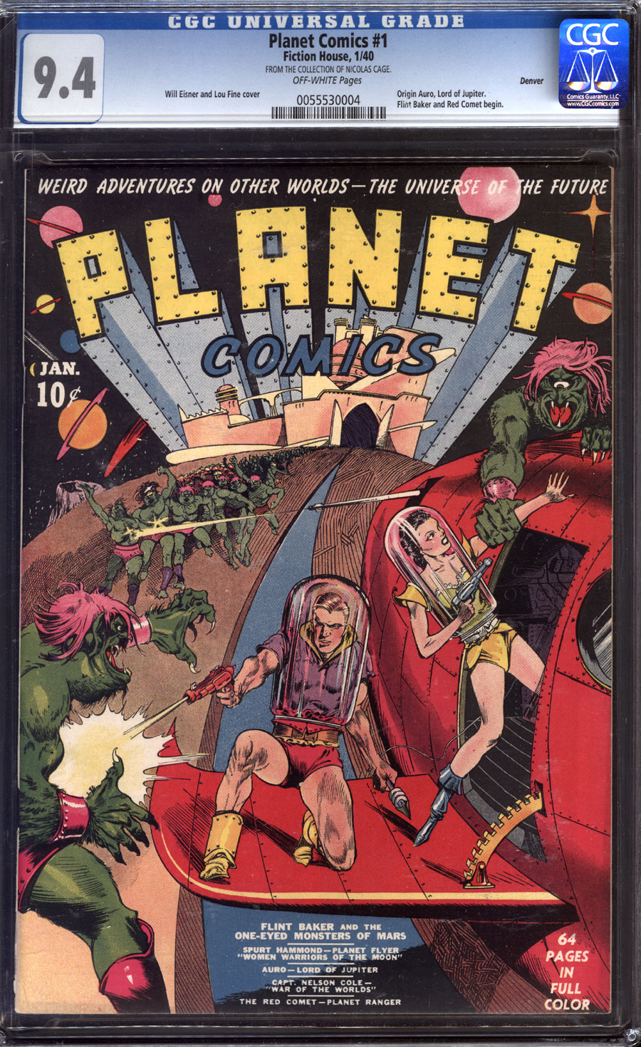 Metropolis Comics and Collectibles - PLANET COMICS (1940-54) #1 - CGC ...