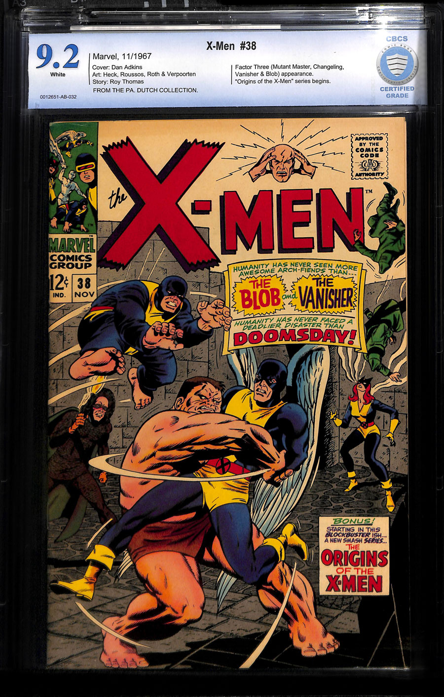 Metropolis Comics and Collectibles - X-MEN (1963-2011) #38 - CBCS NM-: 9.2